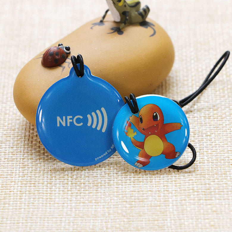 RFID/NFC Tag Blue Fob (NTAG213 Chip, 13.56MHz)