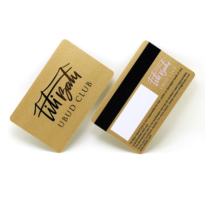 Custom Gold Foil Membership Cards Glossy Gold PVC Plastic Card