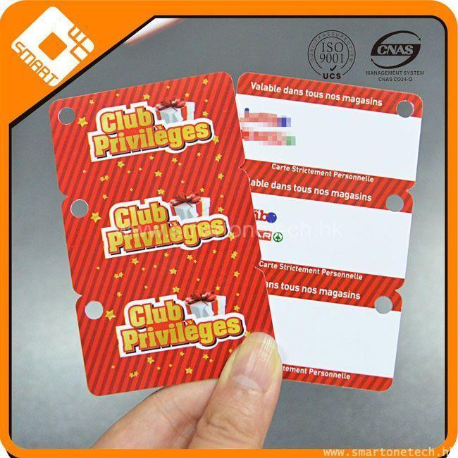 plastic pvc die cut cards