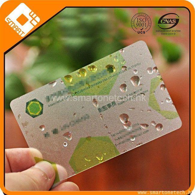 Special pvc clear Transparent business card / name card