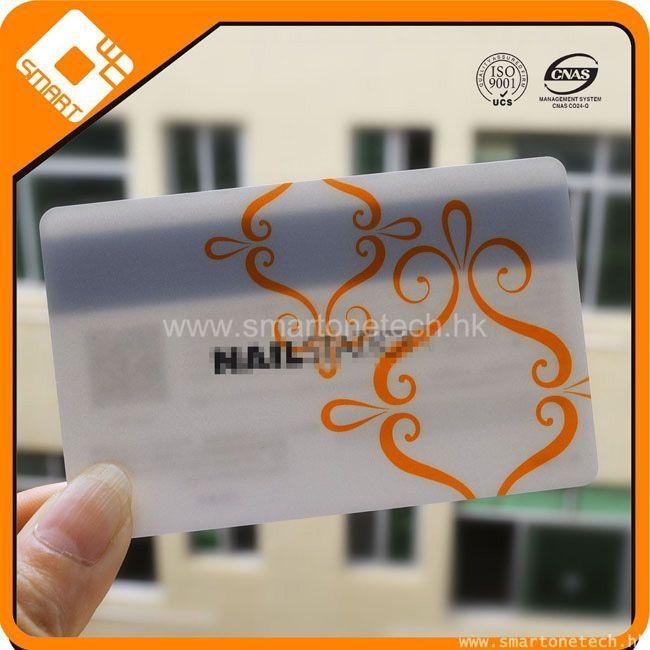 PVC Transparent magnetic cards