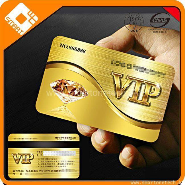 PVC Brushed Loyalty card VIP Card