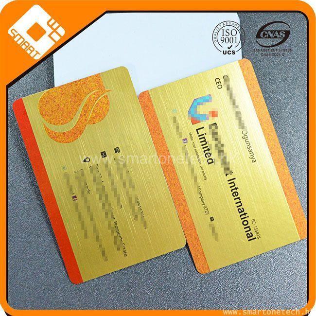 S50 chip brushed card with signature panel