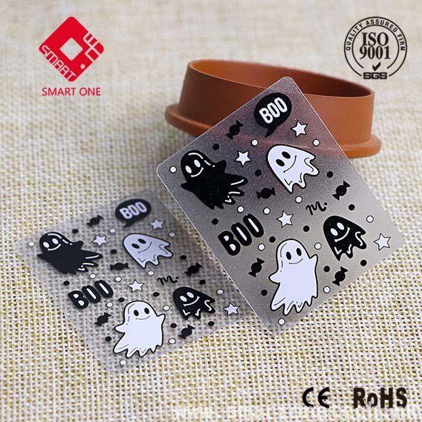 transparent clear cartoon plastic rfid die cut card