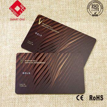 Gold foil card for vacation pvc card Hot-stamping drawing laser card