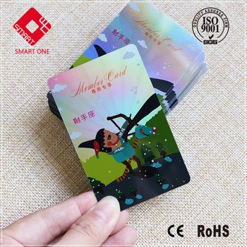 hot sale high standard colorful cartoon brushed card pvc card