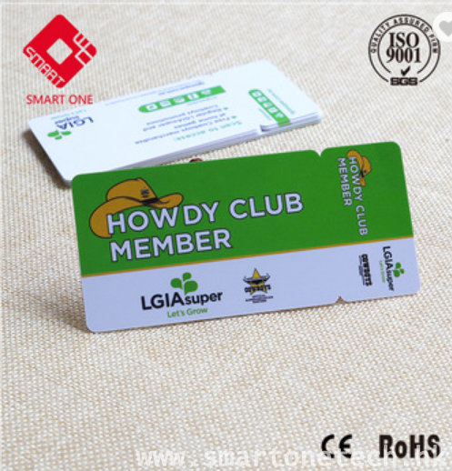 Plastic PVC UH/UHF 2 in 1 membership Combo Card