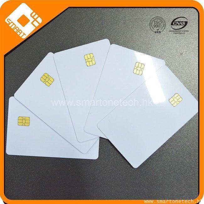 Printable PVC blank chip cards contact ic card FM4428 blank Credit card size