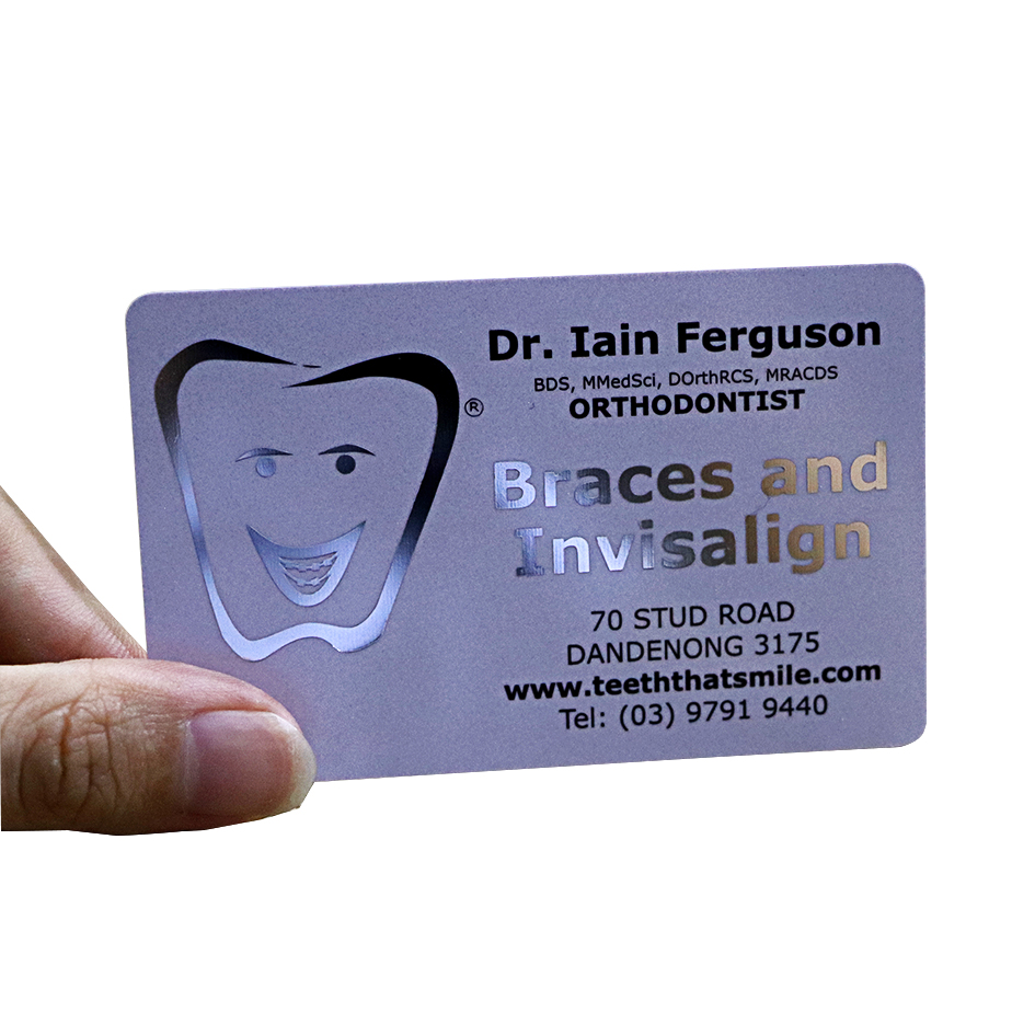 Orthodontist Plastic Business Card